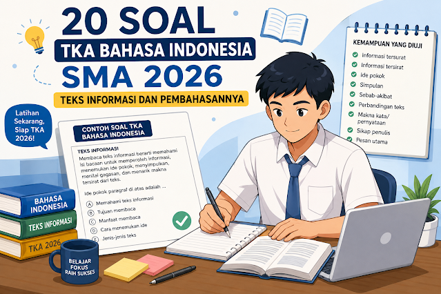 20 Soal TKA Bahasa Indonesia SMA 2026 Teks Informasi dan Pembahasannya (2)