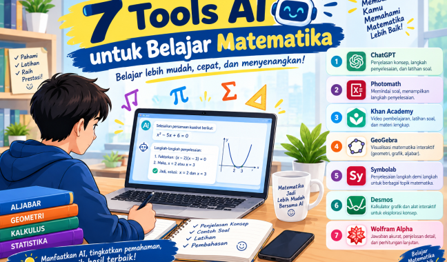 7 Tools AI untuk Belajar Matematika Langkah demi Langkah, Cocok untuk Siswa SMP dan SMA