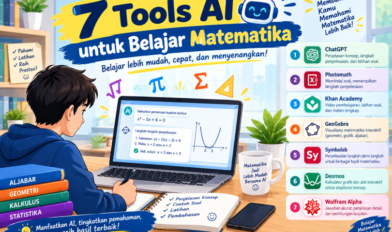 7 Tools AI untuk Belajar Matematika Langkah demi Langkah, Cocok untuk Siswa SMP dan SMA