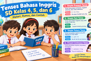 Tenses Bahasa Inggris SD Kelas 4, 5, dan 6: Materi, Rumus, dan Conto