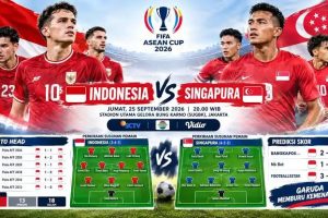Jadwal Timnas Indonesia vs Singapura Hari Ini, Jam Berapa Cek FIFA ASEAN Cup 2026