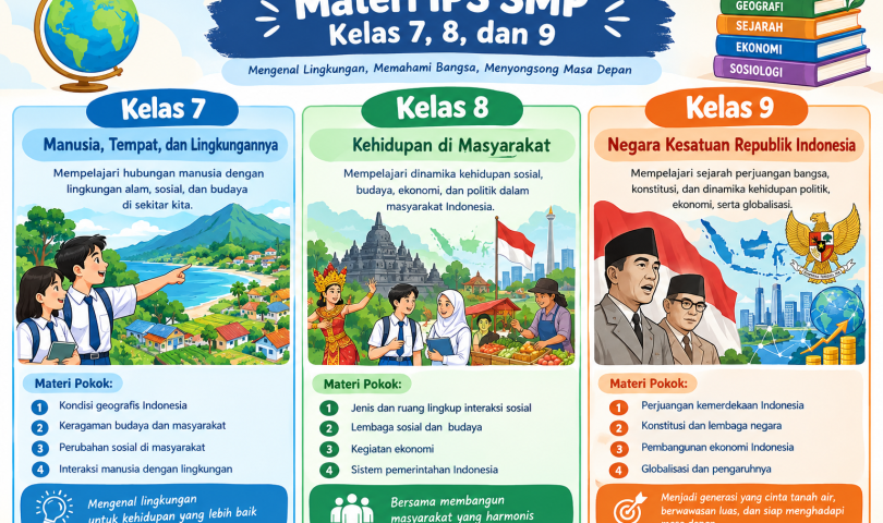 Materi IPS SMP Kelas 7, 8, dan 9