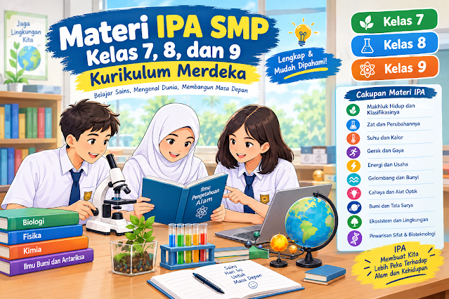 Materi IPA SMP Kelas 7, 8, dan 9 Kurikulum Merdeka Lengkap