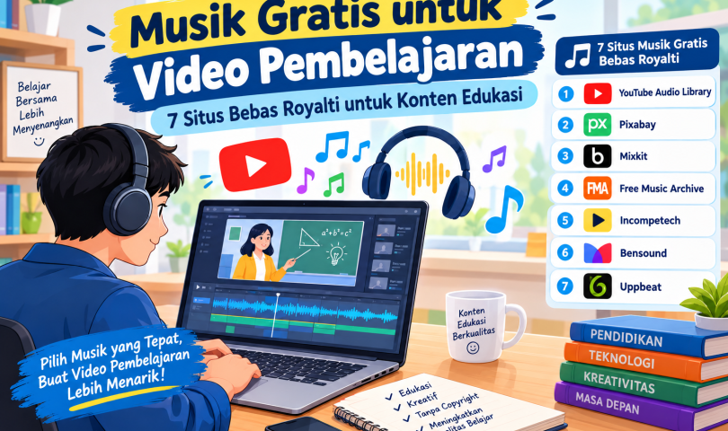 Musik Gratis untuk Video Pembelajaran 7 Situs Bebas Royalti untuk Konten Edukasi
