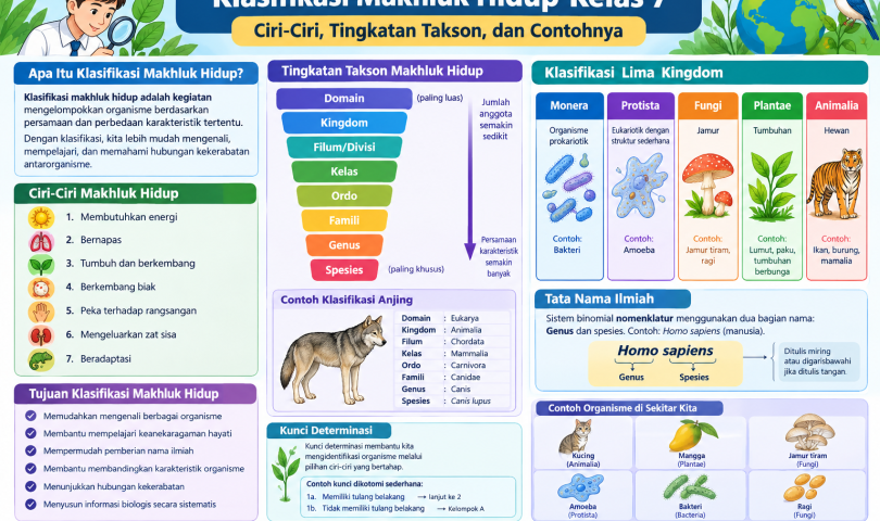 Klasifikasi Makhluk Hidup Kelas 7